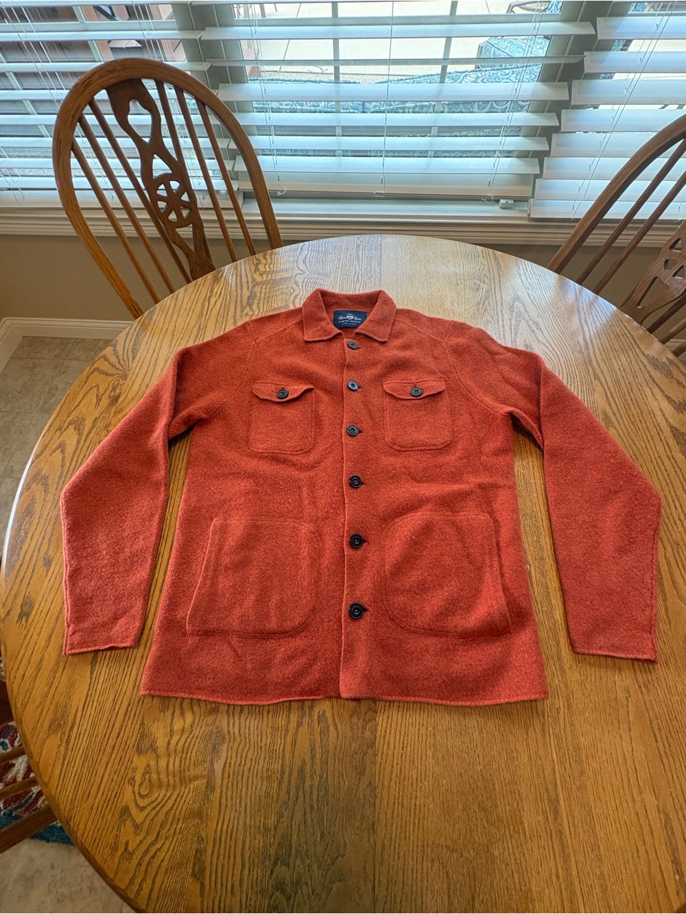Alan Paine Ferndale Explorer Knitted Wool Shirt Cardigan Men’s UK 50 US M/L